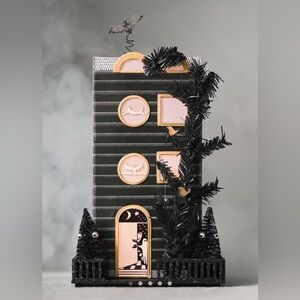 NWT Anthropologie Florence Balducci Light Up Halloween Paper House Bat Spooky